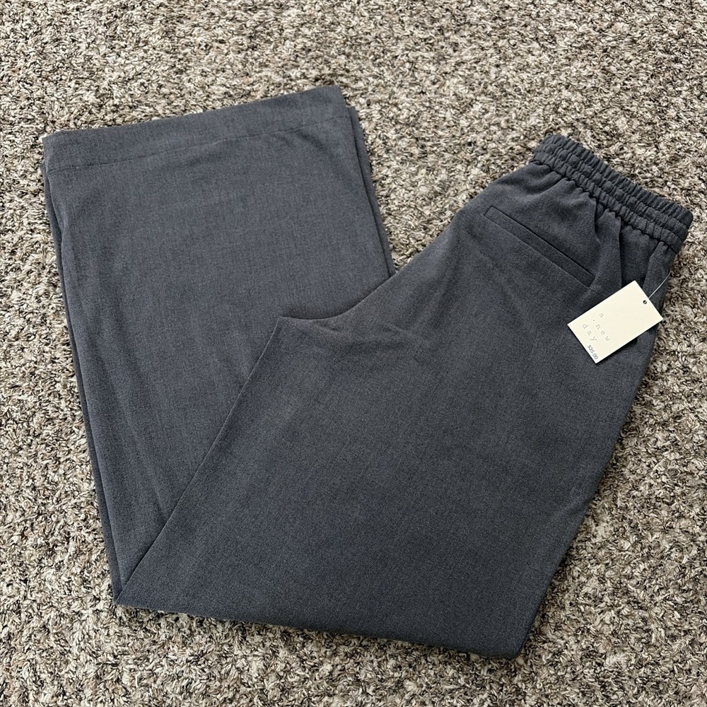 A New Day Drawstring Office Pants Women's Small NWT Wide Leg